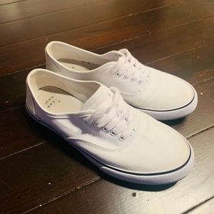 White Womens Canvas Shoes